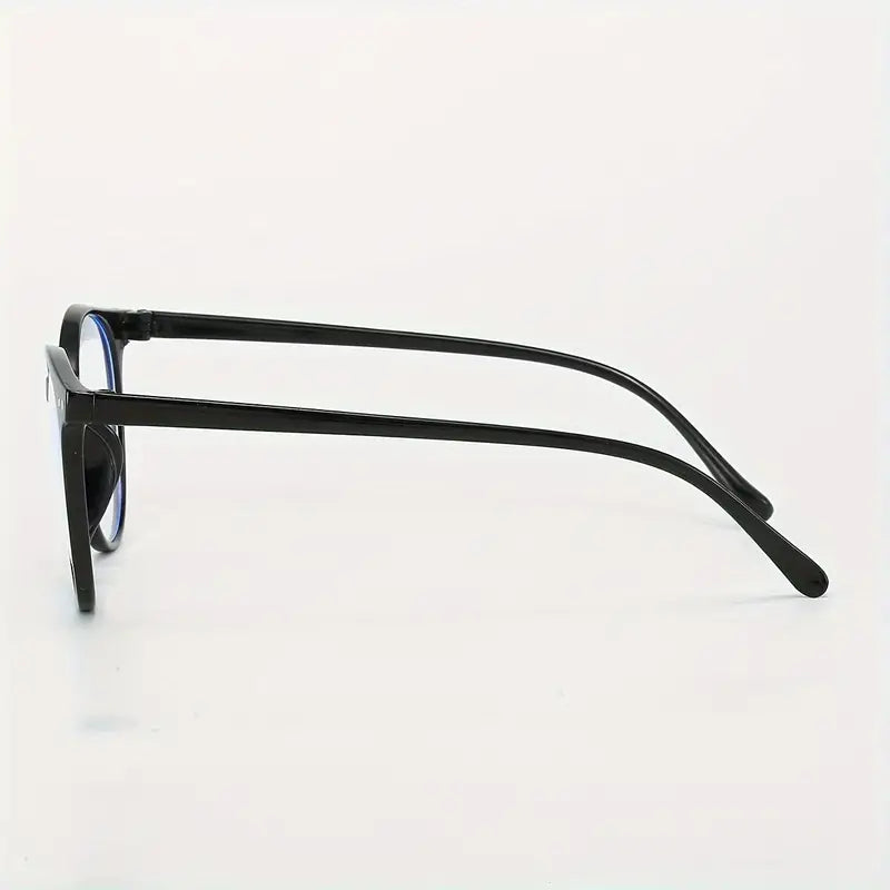 GENUIN MOMENT Chic Oval Frame Clear Lens Glasses for Women - Retro Fashion, Blue Light Blocking, Perfect for Daily Wear & Travel