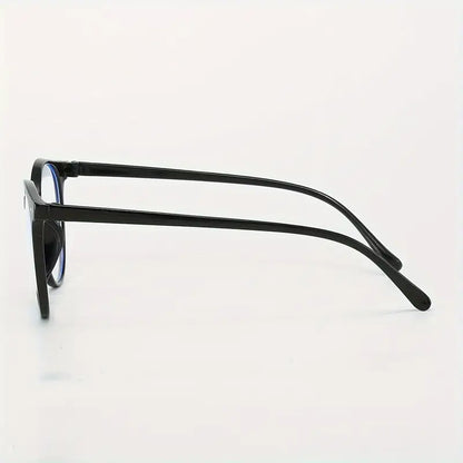 GENUIN MOMENT Chic Oval Frame Clear Lens Glasses for Women - Retro Fashion, Blue Light Blocking, Perfect for Daily Wear & Travel