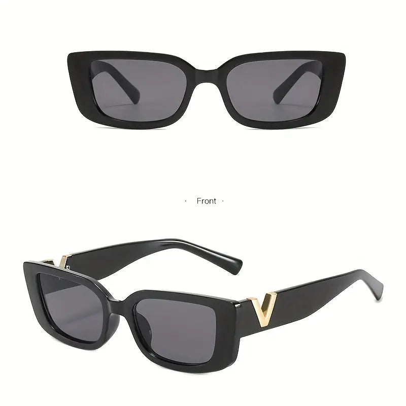 Square Frame For Women Men Vintage Wrap Around Glasses Metal Hinge Small Frame Eyewear fashion glasses